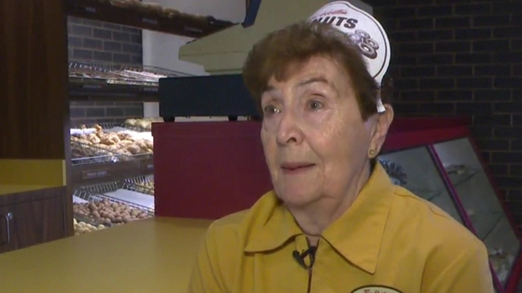 40-year Tim Hortons staffer Florence Kasoian; Hamilton, September 9, 2015