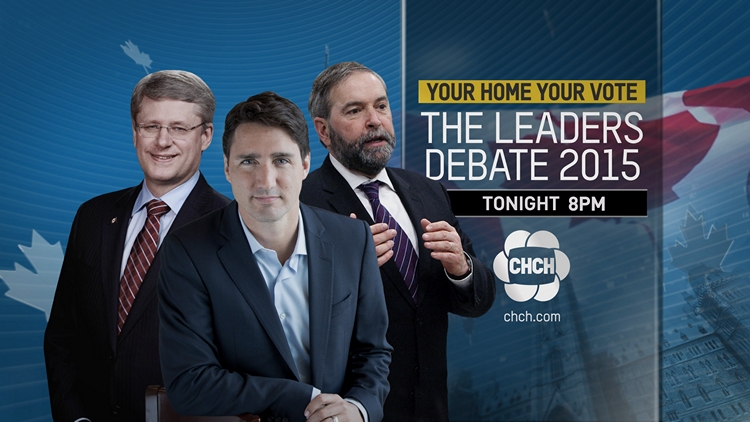 Your Home, Your Vote: The Leaders Debate 2015, tonight at 8 on CHCH