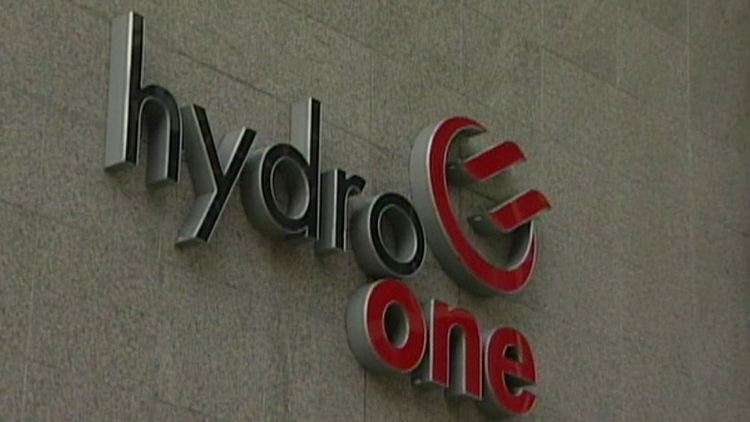 Archive image of Hydro One sign on the utility's Toronto headquarters