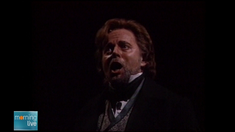 Archive image of Michael Burgess, performing as Jean Valjean