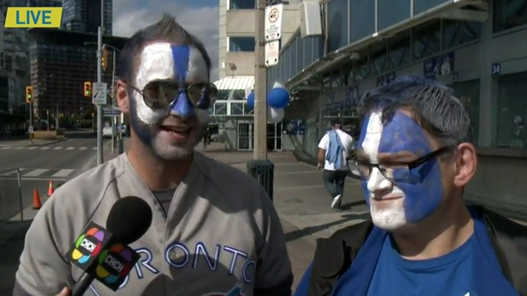 Toronto Blue Jays fans from Kitchener; Rogers Centre, October 8, 2015