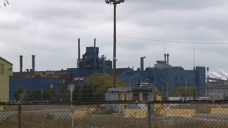 Archive image of U.S. Steel's Hamilton works