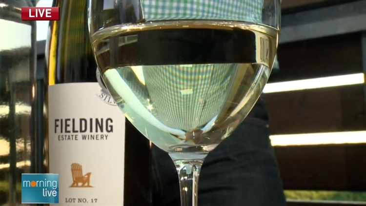 White wine from Fielding Estate Winery; Morning Live, October 12, 2015