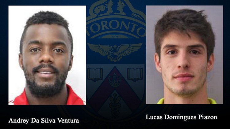 Andrey De Silva Ventura and Lucas Domingues Piazon, wanted in connection with a sexual assault during the Pan Am games (Toronto Police)