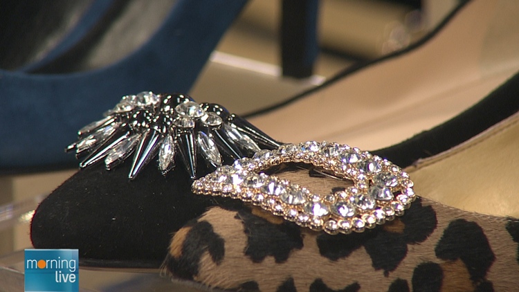 Shoe bling from Shoelery; Morning Live, November 3, 2015