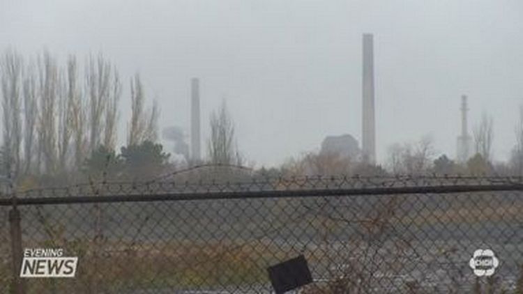 Image of the site of a proposed waste-to-gas plant; Hamilton, November 10, 2015