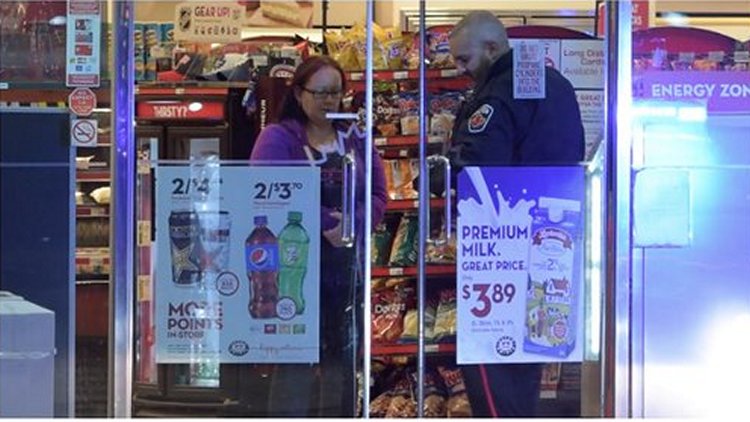 Some quick work by front line Hamilton officers has resulted in two arrests in a gas station robbery overnight