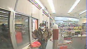 Second image of suspect from robbery at a Shoppers Drug Mart in Simcoe