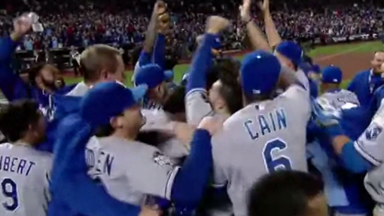 Kansas City Royals celebrate World Series win