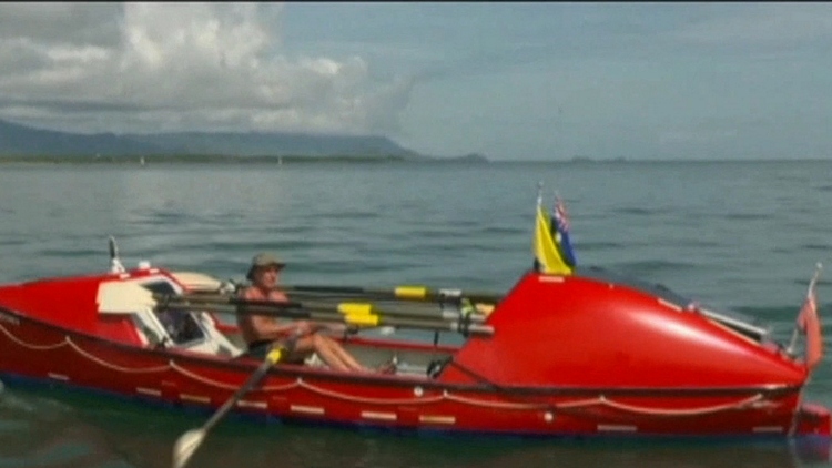 Burlington man rows across the Pacific