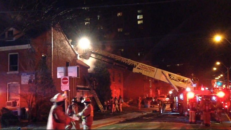 House fire in downtown Hamilton