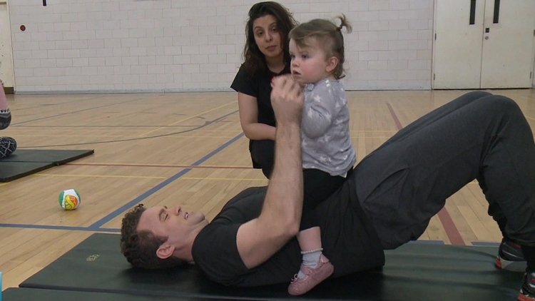 Baby bootcamp at the YWCA