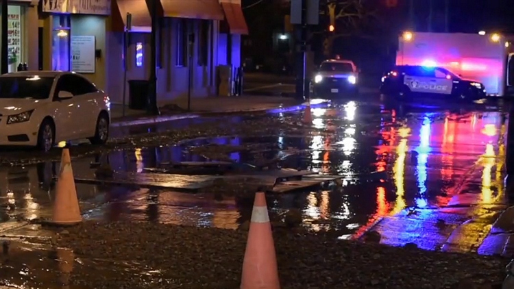 Brant Street watermain break