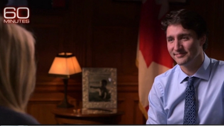 Prime Minister Trudeau on 60 Minutes this Sunday