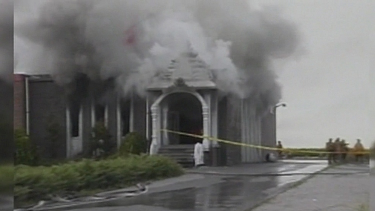 Temple arson investigation
