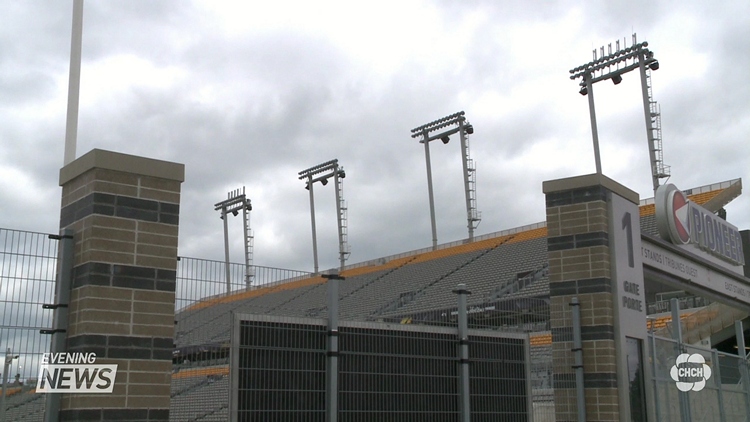 Speakers fall 30 meters onto bleachers at Tim Horton’s Field