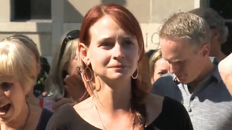 Sharlene Bosma reacts to guilty verdict