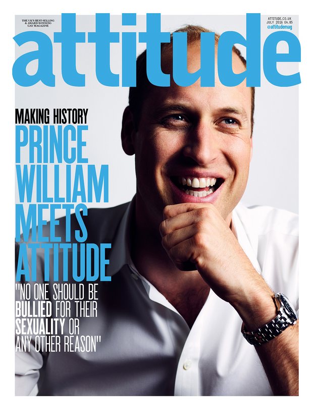 Prince William on cover of British gay magazine