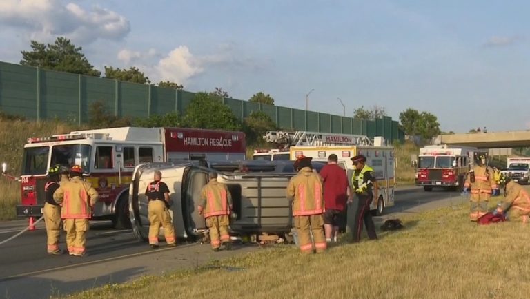 Hamilton SUV rollover