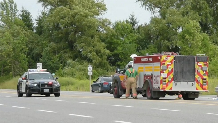 Man thrown from car on Highway 5