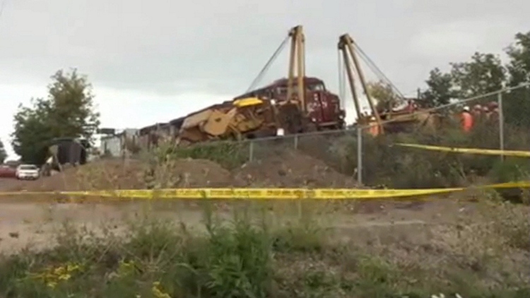 Toronto train derailment