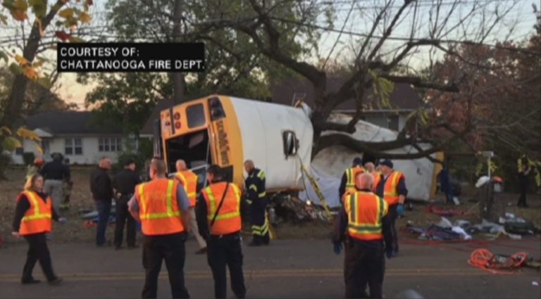 Driver charged after deadly school bus crash in Tenessee