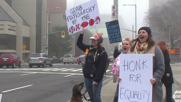 Hamilton streets lined for Women’s March