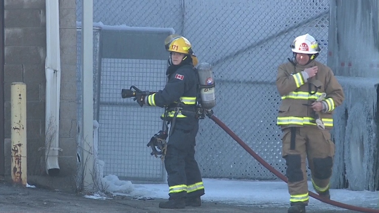 Brantford industrial fire won’t quit after 24 hours