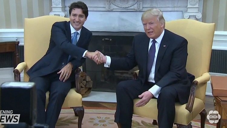 Trump and Trudeau meet