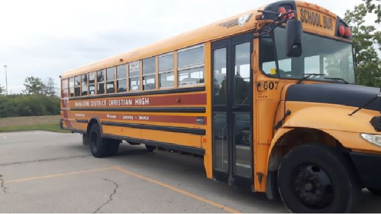 School bus stolen from Burlington parking lot