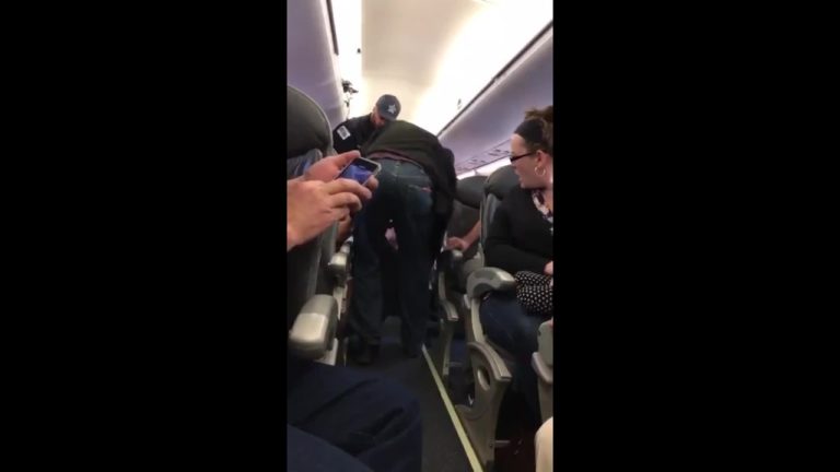 Video shows passenger being dragged off United flight