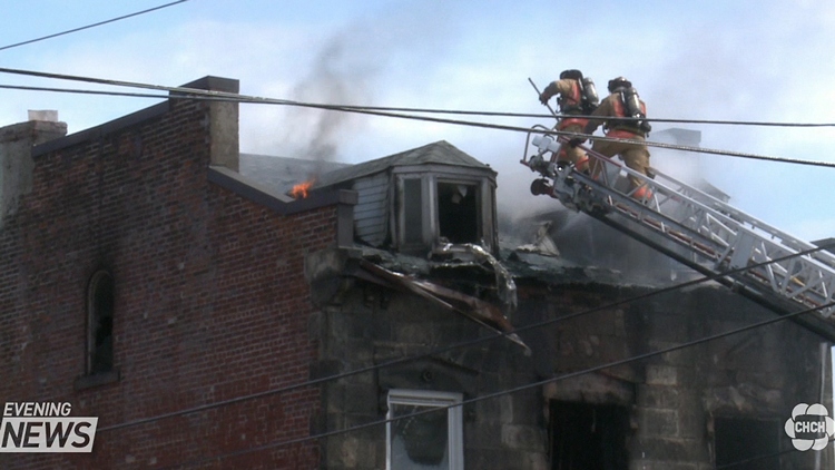 Downtown Hamilton house fire