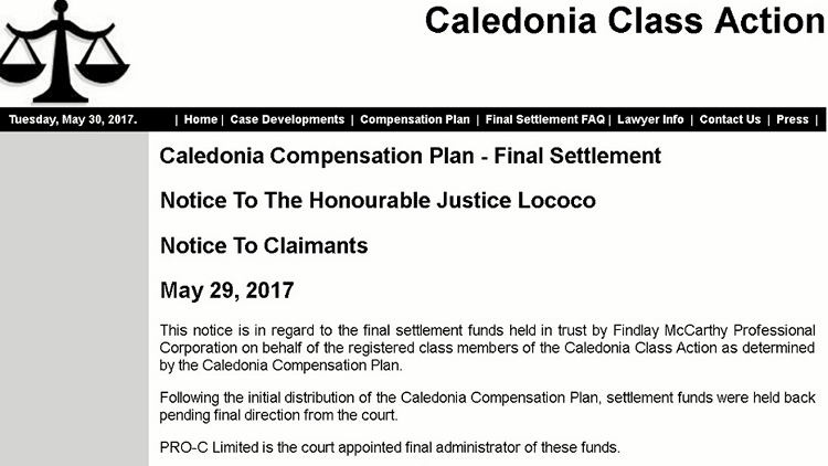 $1.5 million held in trust for Caledonia residents has gone missing