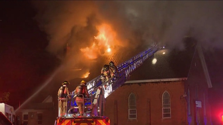 Fire at Burlington church believed to be arson