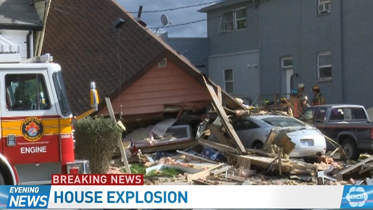 House explosion in Hamilton