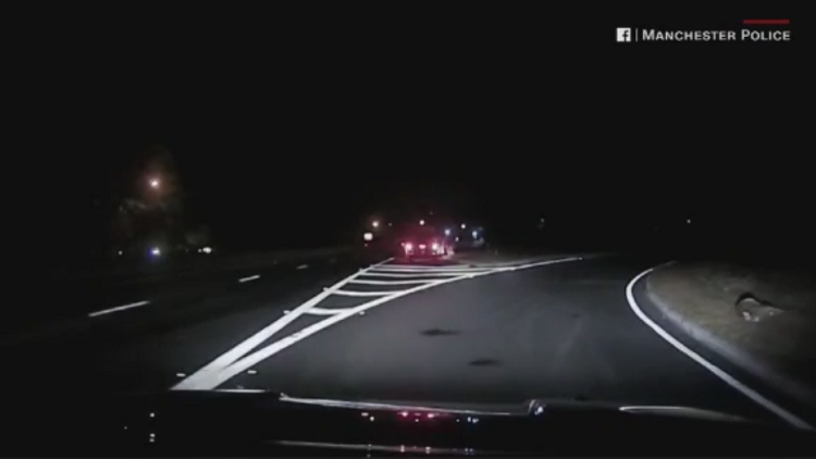 New Jersey cop’s quick move save him from oncoming car