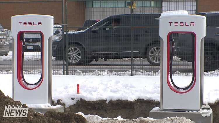 Lime Ridge Mall gets 20 Tesla charging stations