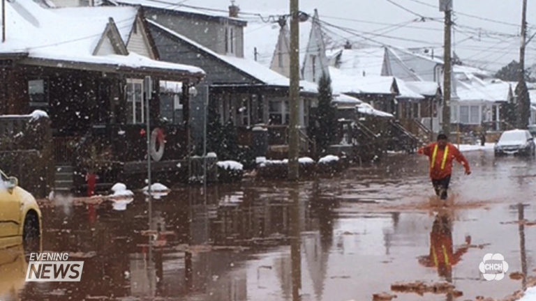 Damage from water main break