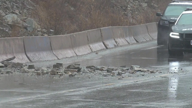 West leg of the Sherman Access closed due to falling rocks