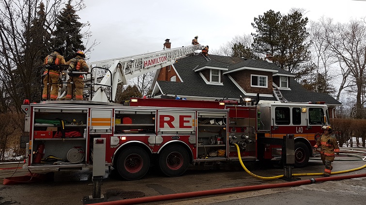 Smoke alarm credited as Ancaster woman escapes fire