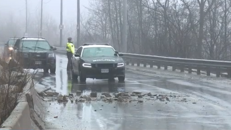 Sherman Access remains closed after rock slide