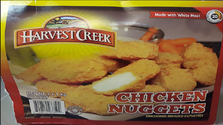 Salmonella outbreak linked to Harvest Creek nuggets