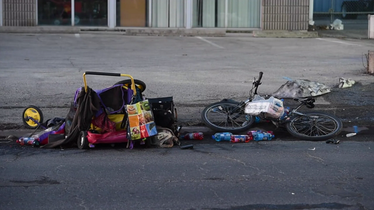 Two Hamilton men struck by minivan while trying to fix bike