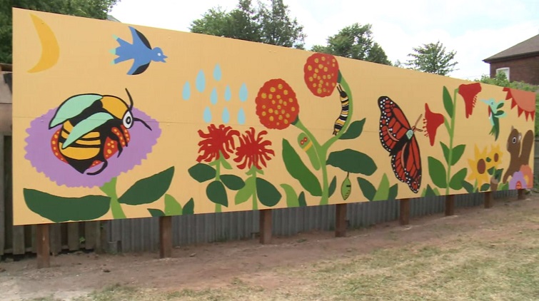 Colourful mural celebrates Hamilton’s pollinators