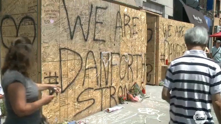 Aftermath of the Danforth shooting spree