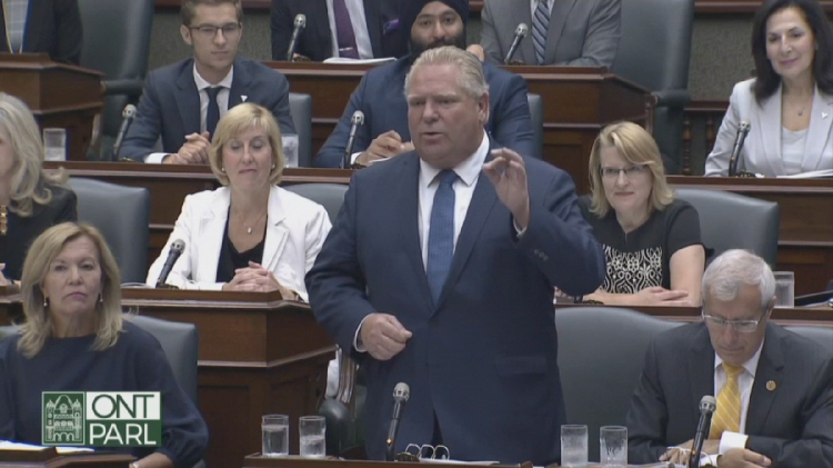 Premier Doug Ford’s first question period