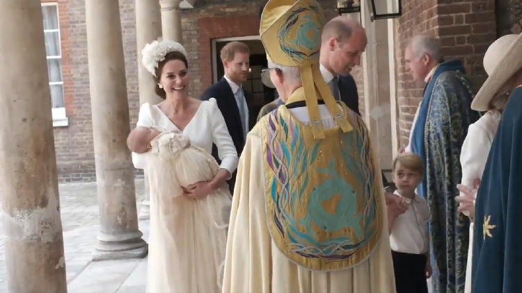 Royal Family steps out for Prince Louis’ christening