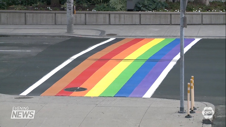 Pride crosswalks unveiled in Hamilton