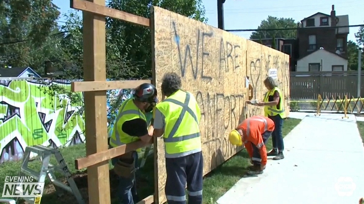 Memorial for the Danforth shooting victims removed