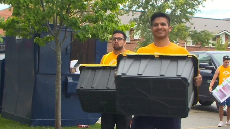 Move in day at Brock University